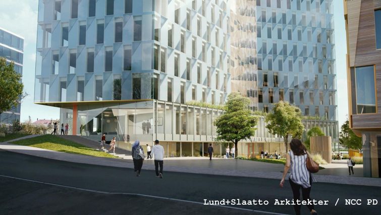 Kontorbygg på Valle i Oslo for UDI m.flByggets areal er på 27.000m2. Ferdigstilles i 2021.